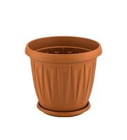 Omnipazar SY-5703 3,5 litre Plastik Ürgüp Saksı Kahverengi
