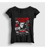 Presmono Kadın Siyah Poster Misery By Stephen King T-Shirt 524147tt