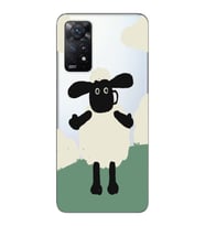 Redmi Note 12 Pro 4G Uyumlu Koyun Tasarımlı Şeffaf Telefon Kılıfı