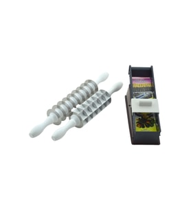 9 Bıçaklı,7 Bıçaklı Kare Mantı Kesici Merdane ve Yaprak Sarma Makinası Set