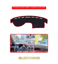 HYUNDAİ ACCENT ADMİRE/MİLENİUM 2000-2006TORPİDO KORUMA HALISI KIRMIZI KENAR