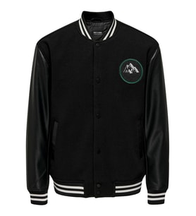 Only & Sons Erkek Düğmeli Siyah Kolej Ceket - 22026189