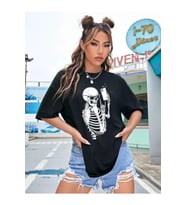 Baskılı T-shirt - Siyah