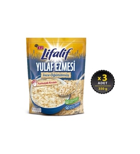 Eti Lifalif İnce Öğütülmüş Yulaf Ezmesi 350 Gr x 3 Adet