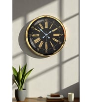 Prime Aurea Gold 52 Cm Metal Duvar Saati