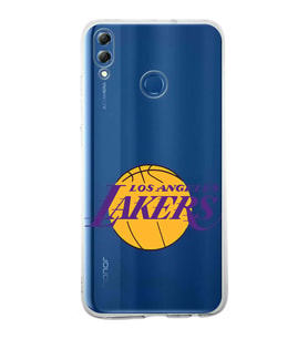 Huawei Honor 8x Uyumlu Kapak LA Lakers Tasarımlı Şeffaf Silikon Kılıf