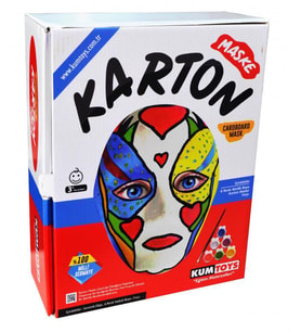 KARTON MASKE KUTULU - EL SANATLARI - KUMTOYS