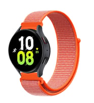 Samsung Gear S3 (22mm) Uyumlu Kordon Hasır Örgü Cırt Cırtlı Terletmeyen Zore KRD-03 Kumaş Kayış