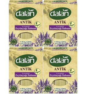 Dalan Antik Defneli Zeytinyağı Sabunu 900GR Lavantalı (4 Lü Set)