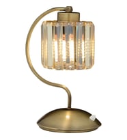 AVONNI ML-65244-1E Eskitme Kaplama Masa Lambası E27 Metal Kristal 20x25cm