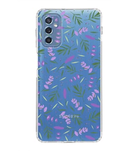 PrintiFy Samsung Galaxy M52 ile Uyumlu 1mm Slim Fit Water Color 3 Baskılı Şeffaf  Kılıf