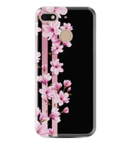 General Mobile GM8 Go GM9 GM20 Pro Plus Kılıf Desemli Silikon Pink Flowers 3 1393