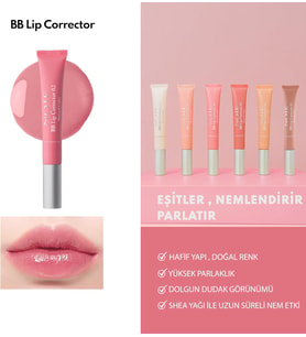 Cosmetics BB Lip Corrector 02 Renk Eşitleyici Dudak Parlatıcısı, Pembe