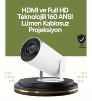 HDMI ve USB Girişli Uzun Ömürlü Ampullü Projeksiyon