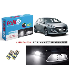 Hyundai İ30 LED Plaka Aydınlatma Ampul Seti FEMEX Parlak Beyaz