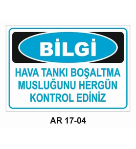 İŞ GÜVENLİĞİ UYARI LEVHASI 1 ADET PVC 21 X 29CM