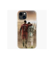 Huawei P40 Lite Uyumlu Cristiano Ronaldo Ve Lionel Messi Tasarımlı Şeffaf Kılıf