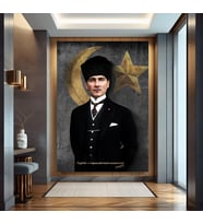 Mustafa Kemal Atatürk Kanvas Tablo