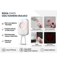 Rova GKK101 Taşınabilir Gizli Kamera Dedektörü Kızılötesi Kamera Tespit Cihazı