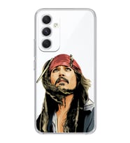 Samsung Galaxy A34 Uyumlu Jack Sparrow Tasarımlı Şeffaf Telefon Kılıfı