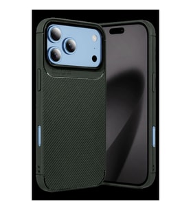 Newface Apple İphone 18 Pro Max Auto Focus Karbon Kapak - Yeşil