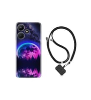 Infınıx Hot 30i Kılıf Desenli Ipli Boyun Askılı Silikon Star Planet 1652