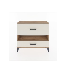 Arges Şifonyer Tek Raflı 2 Çekmeceli 88x30x80 Çam-Aytaşı