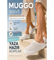 Muggo WAVE Unısex Delikli Kaymaz Taban Deniz Havuz Plaj Ayakkabısı
