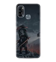 Infınıx Hot 9 Play Kılıf Silikon Desen Özel Seri Warrior 1653