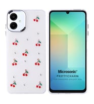 Microsonic Samsung Galaxy A06 Kılıf PrettyCharm Cherry (Kırmızı)