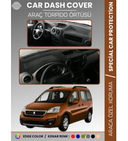 PEUGEOT PARTNER TEPEE (2008-2018) KAPAKLI Torpido Örtüsü Ön Göğüs Koruma Tam Uyum