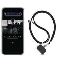 TCL 10L 10 Plus 10SE 20E 20SE 30 L7 Kılıf Boyun Askılı Silikon New York 1612