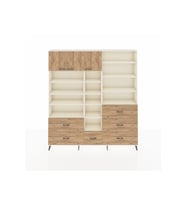 Arges Gardrop 17 Raflı 6 Çekmeceli 3 Kapaklı 220x30x243 Aytaşı-Çam