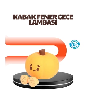 Dekoratif Pumpkin Gece Lambası Şarjlı Dokunmatik Led Işık