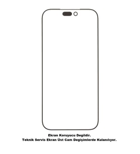 Uyumlu İphone 17 Pro Max Ön Cam Lensi Ocalı