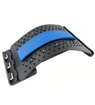 Ayarlanabilir Bel Masaj ve Destek Cihazı Ergonomik ve Çok Fonksiyonlu (Siyah-Mavi)