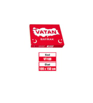 Vatan Bez Bayrak Türk %100 Polyester 100x150 Cm