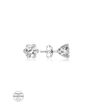 Swarovski Zirconia Kadın 0,28 Karat Elmas Figür Gümüş Küpe