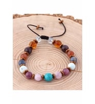 Doğal Taş Bileklik - Kehribar,larimar,hakiki Turkuaz,mavi Topaz,tanzanit,yakut,kunzit