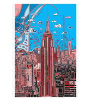 New York Silüeti Tablo Ahşap Poster Dekoratif