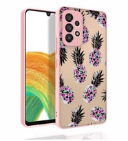 Samsung Galaxy A53 5G Kılıf Desenli Parlak Nora Kapak (Renksiz)