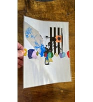 ÜTÜ İLE YAPIŞAN VAZOLU ÇİÇEKLİ TİŞÖRT KUMAŞ TRANSFER BASKI ARMA 25X19 CM