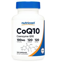 Nutricost CoQ10 100mg, 120 Vegetarian Capsules High Absorption, Non-GMO, Coenzyme Q10. (Renksiz)