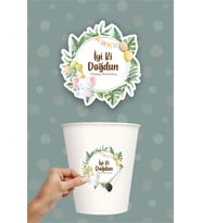 Safari Party Temalı Sticker (Etiket) ** Yapışkanlı Kağıt