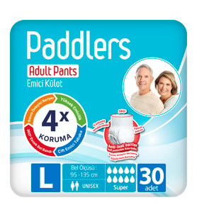 Paddlers Yetişkin Hasta Emici Külot Bez Large 30 Adet