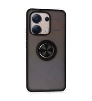 Xiaomi Redmi Note 13 4g Kılıf Montreal Yüzüklü Silikon Kapak - Siyah