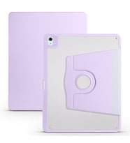 Apple iPad Pro 12.9 2022 M2 Uyumlu Kılıf Zore Termik Kalem Bölmeli Dönebilen Standlı Kılıf (Lila)