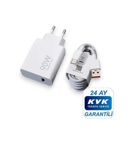 Xiaomi 90W (WATT) Typ-c Hızlı Şarj Aleti Adaptörü Kablo Seti %100 Orıjinal ( KVK Teknik Servis Garantili )