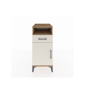 Kronos Komodin 2 Raflı Tek Çekmeceli Tek Kapaklı 44x59x96 Çam-Aytaşı