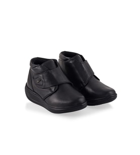 DR.COMFORT KADIN DERİ SİYAH  ROCKER BOTTOM DİYABETİK  BOT DR.5100
